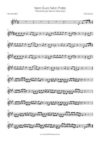 Ruy Maurity  score for Clarinet (Bb)