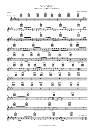 Sá e Guarabyra  score for Acoustic Guitar