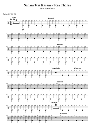 Score for Drums
