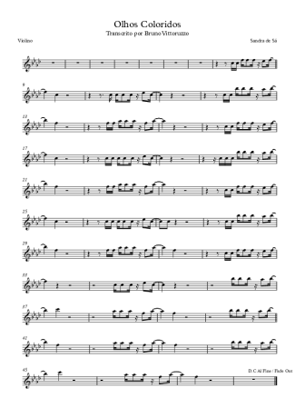 Sandra de Sá  score for Violin