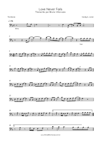 Sandy e Junior  score for Trombone