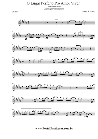 Sandy e Junior  score for Violin