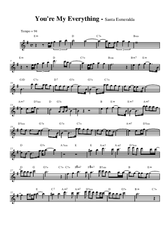Santa Esmeralda  score for Alto Saxophone