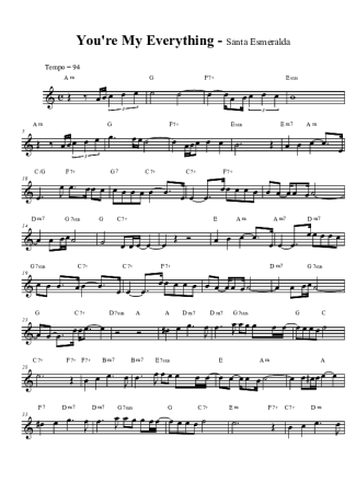 Santa Esmeralda You Are My Everything score for Clarinet (Bb)