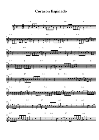 Santana, Maná Corazon Espinado score for Alto Saxophone