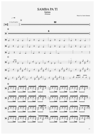 Santana  score for Drums