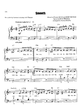 Santana  score for Piano