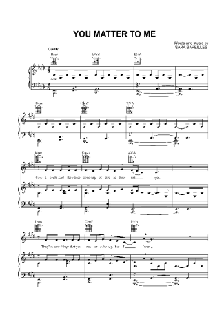 Sara Bareilles  score for Piano