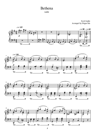 Scott Joplin  score for Piano