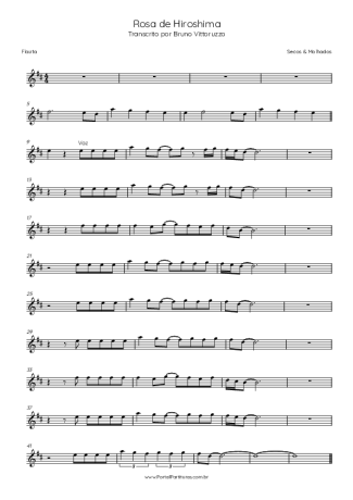 Secos e Molhados  score for Flute