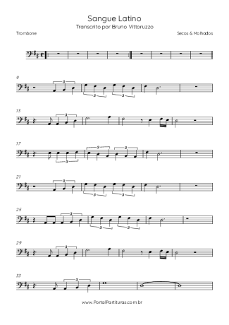 Secos e Molhados  score for Trombone