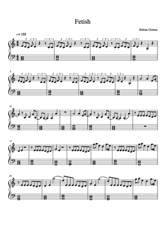 Selena Gomez  score for Piano