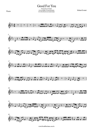 Selena Gomez Good For You score for Flute