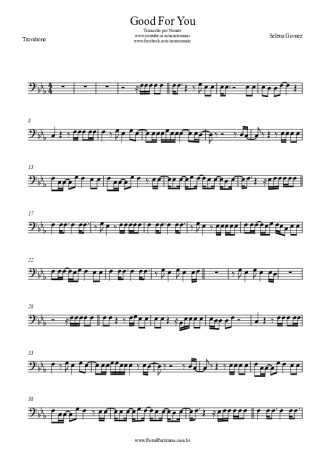 Selena Gomez  score for Trombone