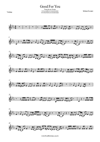 Selena Gomez  score for Violin