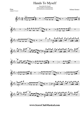 Selena Gomez  score for Flute