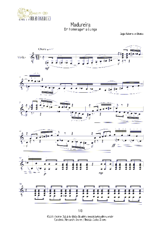 Sergio Roberto de Oliveira Madureira score for Acoustic Guitar