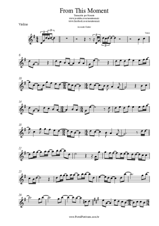 Shania Twain From This Moment score for Violin