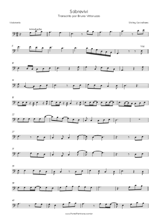 Shirley Carvalhaes Sobrevivi score for Cello