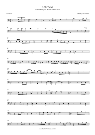 Shirley Carvalhaes Sobrevivi score for Trombone