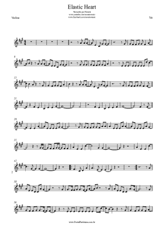 Sia  score for Violin
