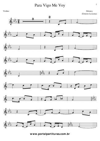 Score for Violin