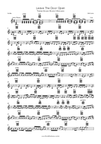 Silk Sonic  score for Acoustic Guitar