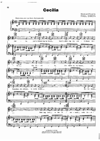 43412 Partitura - Cecilia - Piano