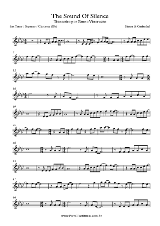 Simon & Garfunkel The Sound Of Silence score for Clarinet (Bb)