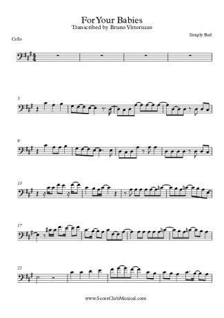 Simply Red  score for Cello