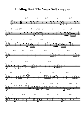 Simply Red  score for Clarinet (Bb)