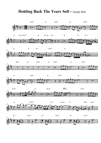 Simply Red  score for Tenor Saxophone Soprano (Bb)