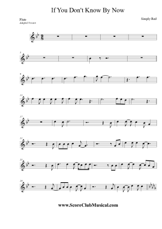 Simply Red  score for Flute