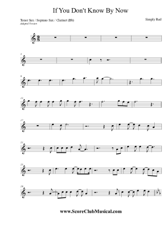 Simply Red  score for Tenor Saxophone Soprano (Bb)