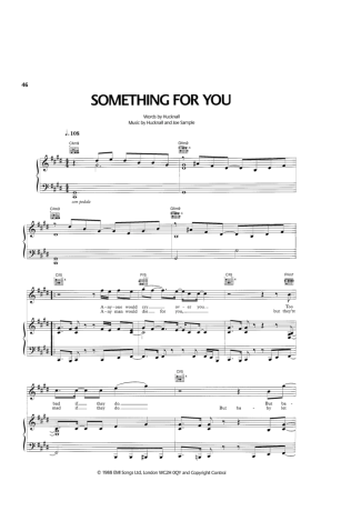 Simply Red Something For You score for Piano