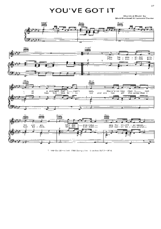 Simply Red  score for Piano