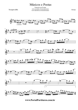 Sivuca Músicos e Poetas score for Trumpet