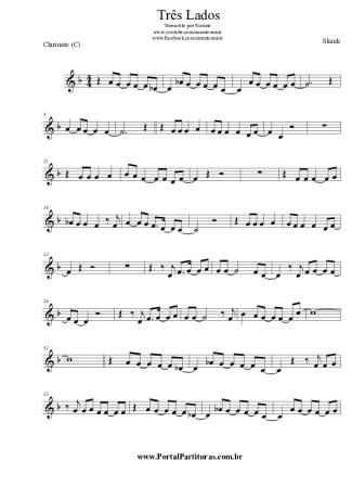 Skank Três Lados score for Clarinet (C)