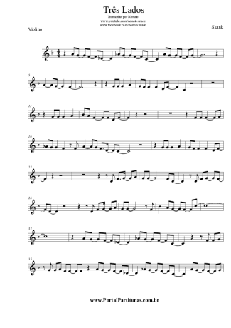 Skank Três Lados score for Violin