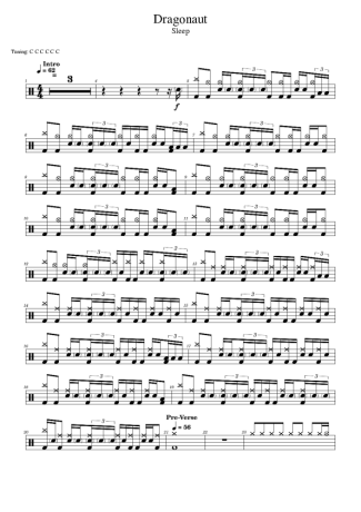 Score for Drums