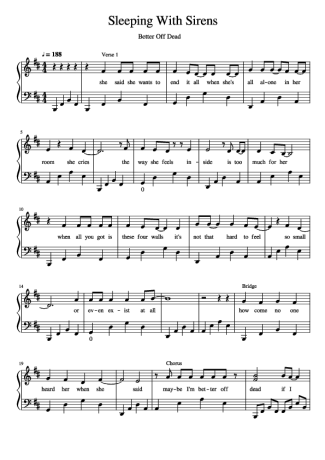 Score for Piano