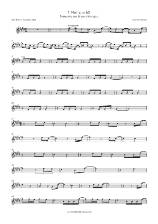 Sorriso Maroto 1 Metro E 65 score for Tenor Saxophone Soprano (Bb)