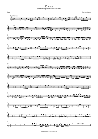 Sorriso Maroto 80 Anos score for Harmonica