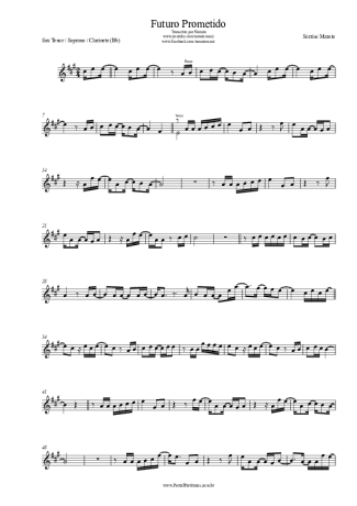 Sorriso Maroto Futuro Prometido score for Clarinet (Bb)