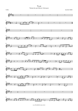 Score for Alto Saxophone