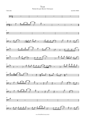 Score for Cello