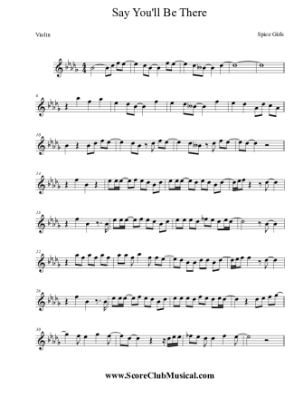 Spice Girls  score for Violin