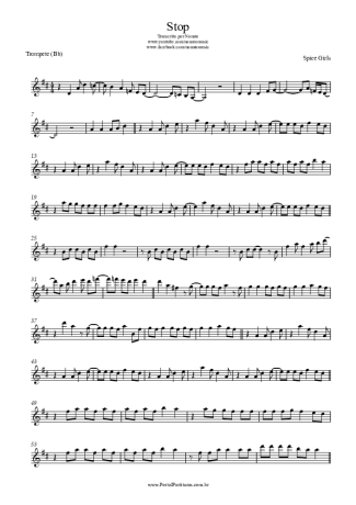 Spice Girls  score for Trumpet