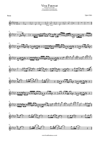 Spice Girls Viva Forever score for Flute