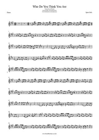 Spice Girls  score for Flute